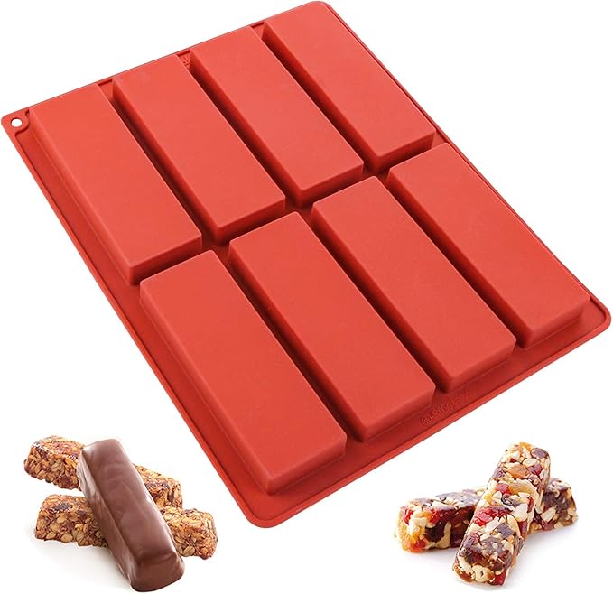 Tray Mold Rectangle - 8 Bölmeli Tereyağı Kalıbı, Granola Bar