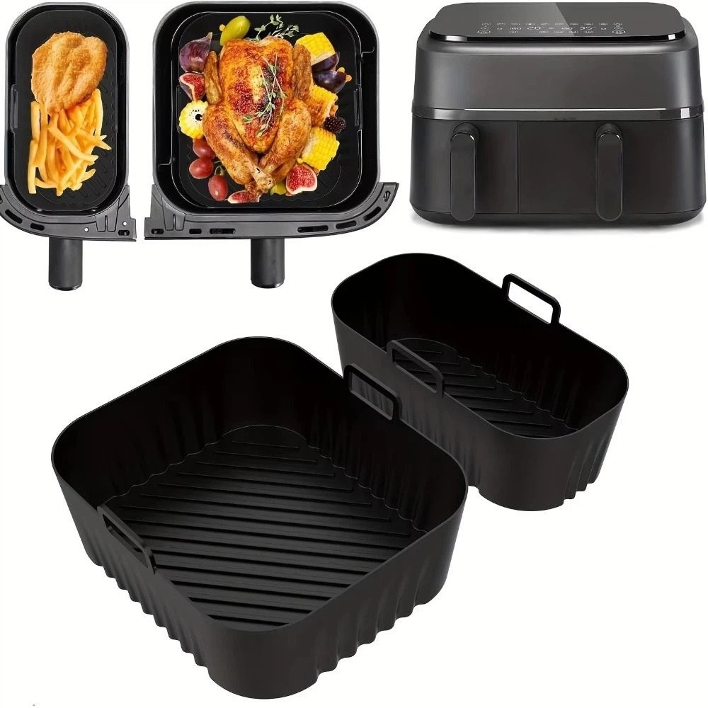 Tray Mold Rectangle - 6L/3L Hava Fritözü Astarı Yapışmaz Yeniden