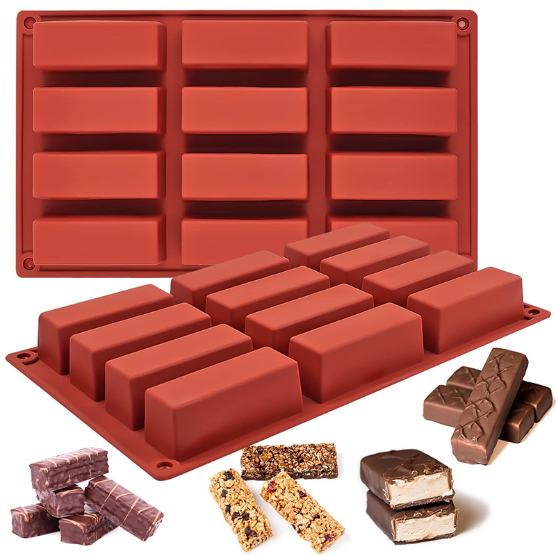 Tray Mold Rectangle - Enerji Barları Pişirmek için Dikdörtgen Silikon