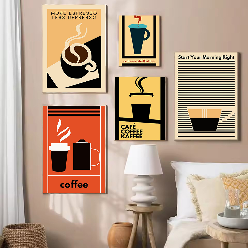Resin Art Quotes - Retro Minimalist Komik Kahve Sözleri Daha