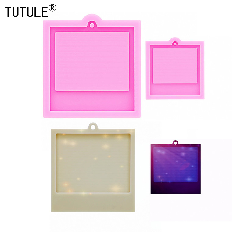 Coaster Mold Square - Küçük kare silikon kalıp-epoksi reçine/parlak/parlak kalıp-Coaster/rozet/anahtarlık-çikolata/krema/kek