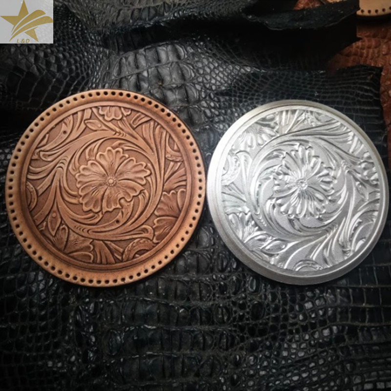 Coaster Mold Square - 3D Alüminyum Alaşımlı Arabesk Deri Kabartma