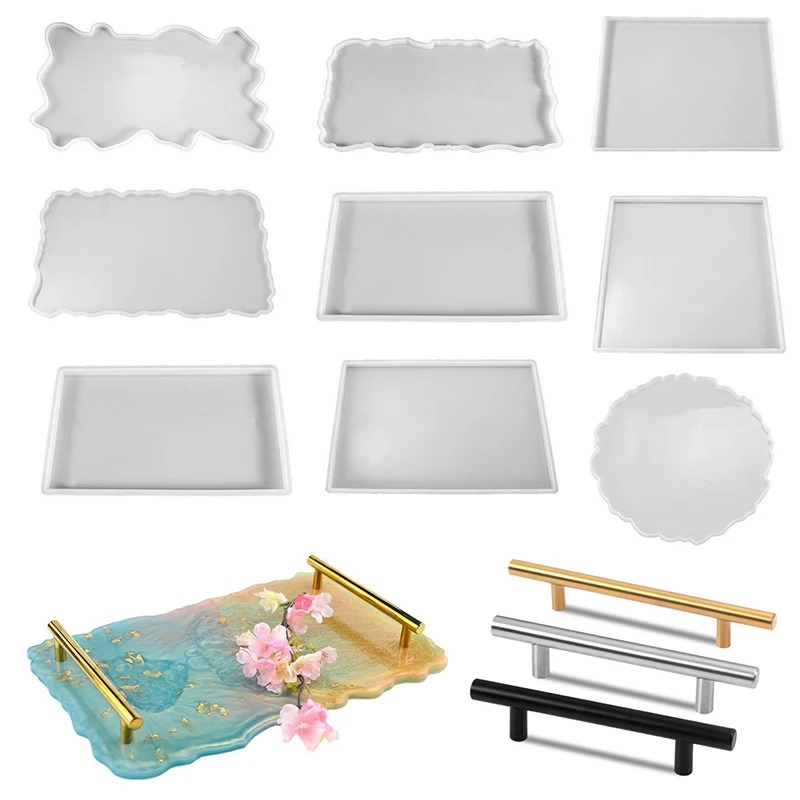 Resin Art Kit With Molds - Tepsi Epoksi Reçine silikon kalıp DIY