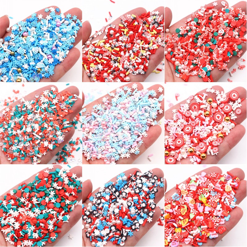 Xmas Resin Art - Noel Polimer Kil Dilimleri Balçık Pul