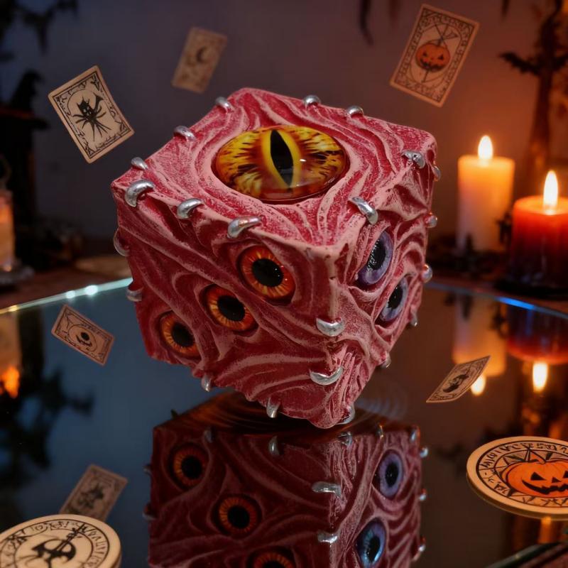 Resin Art Decoration Items - Soyut Gözler Şeytan Zarı Sarkaç Hilesi