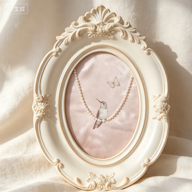 Resin Art Frame - Fransız Vintage Duvar Fotoğraf Çerçevesi Sanat