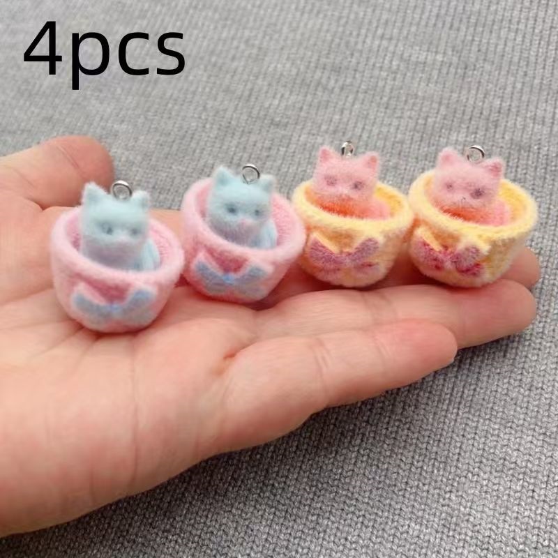 4 adet 3D peluş reçine kedi ko - Resin Art Supplies Near Me incelemesi ve fiyatı