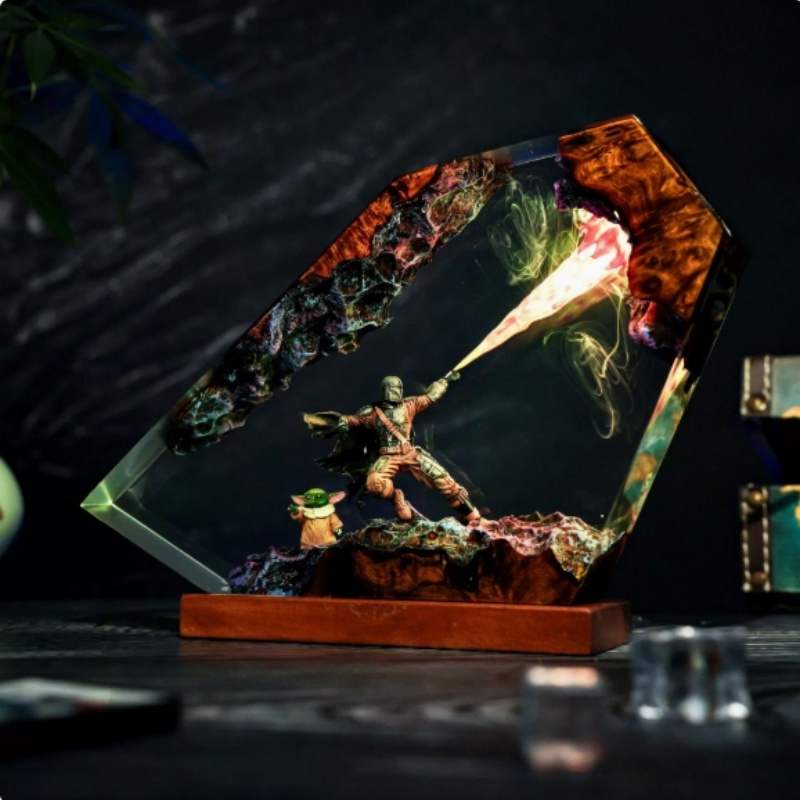 Mandalorian Reçine Sanat Lamba - Resin Art Goku incelemesi ve fiyatı