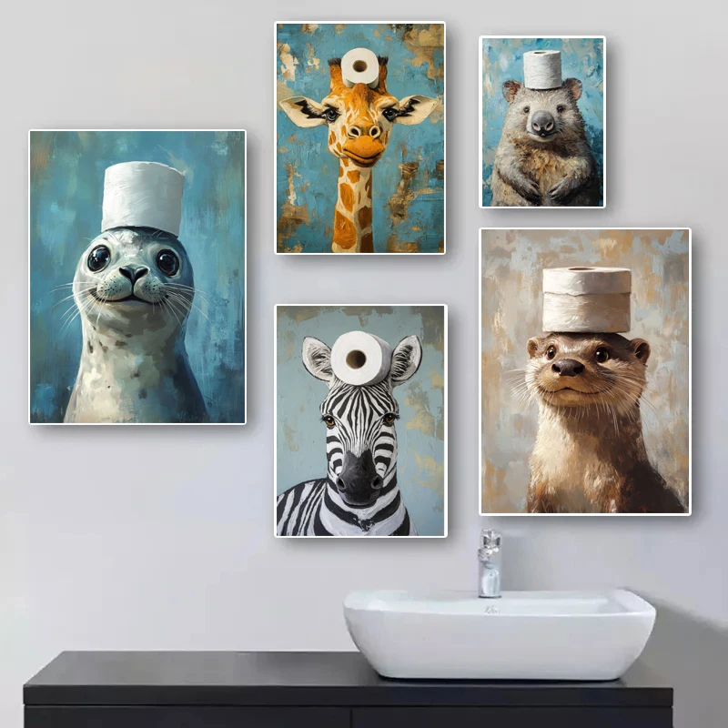 Karikatür Sevimli Komik Hayvan - Resin Art On Canvas incelemesi ve fiyatı