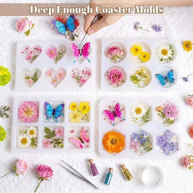 FYBL-Reçine Kalıpları 4 İnç Yu - Coaster Mold Square incelemesi ve fiyatı