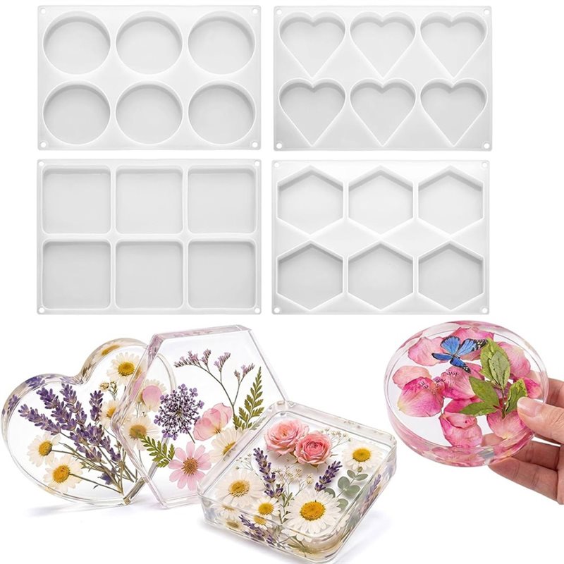 FYBL-Reçine Kalıpları 4 İnç Yu - Coaster Mold Square incelemesi ve fiyatı