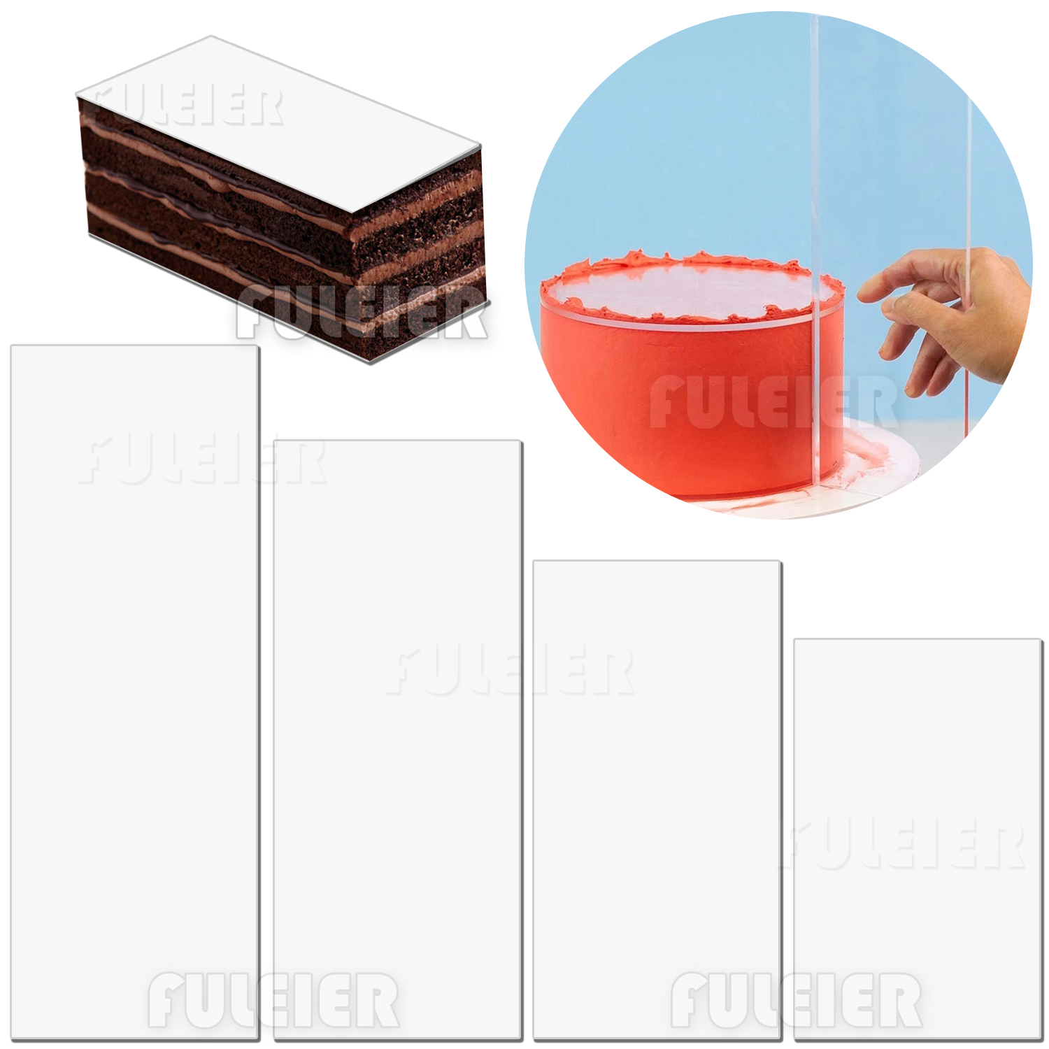Akrilik kek kreması kazıyıcı,  - Tray Mold Rectangle incelemesi ve fiyatı