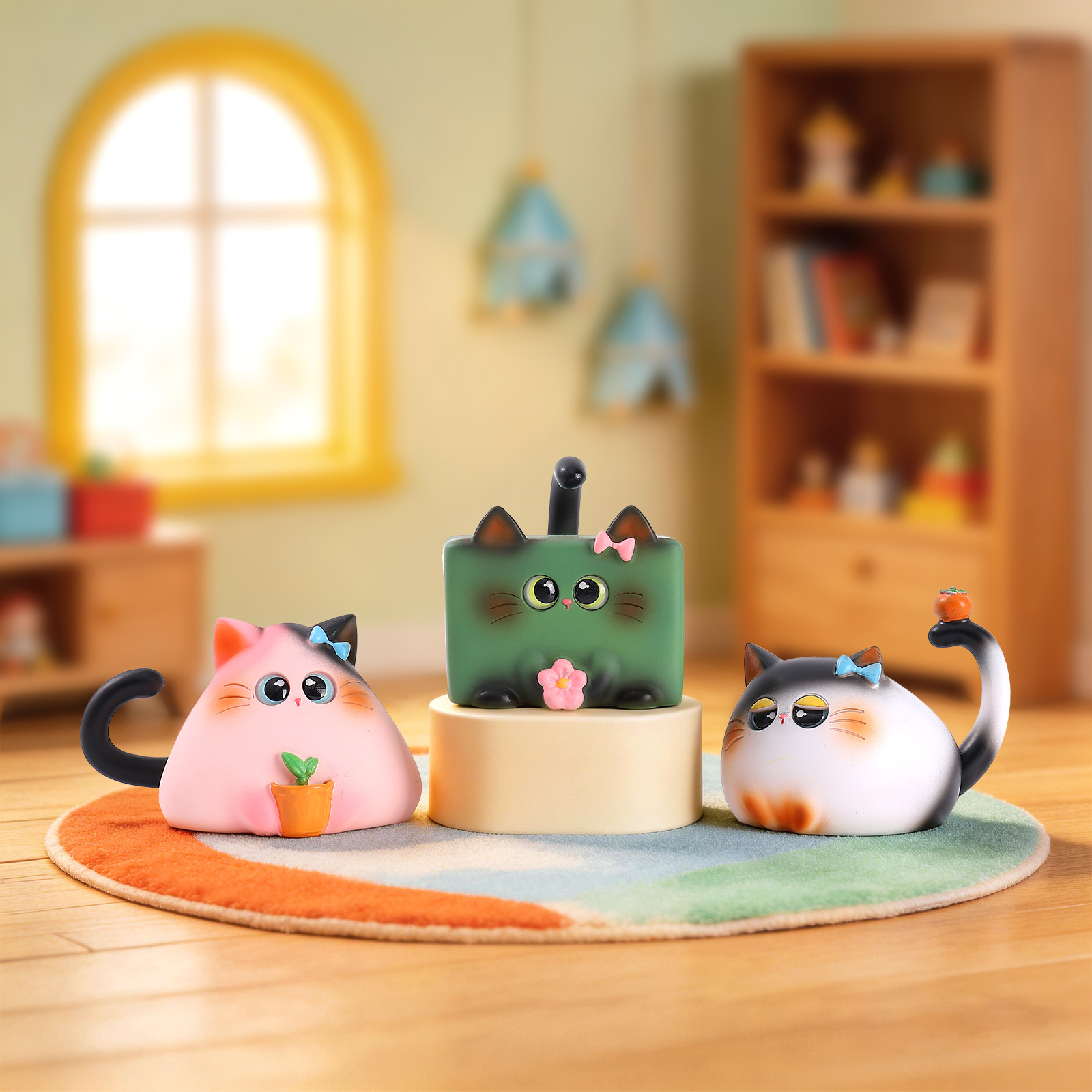 Kör Kutu Kedi Figürü Reçine Ya - Resin Art Decoration Items incelemesi ve fiyatı