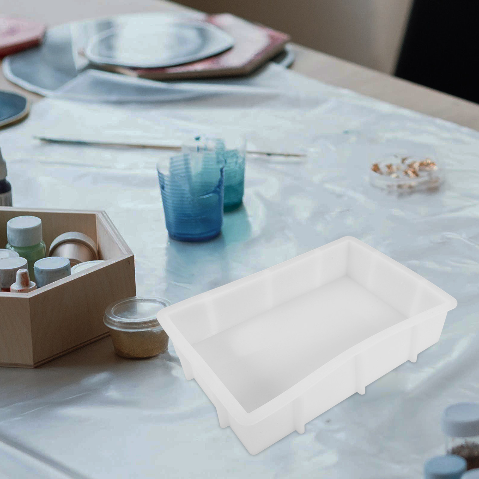 Büyük Dikdörtgen Reçine Siliko - Tray Mold Rectangle incelemesi ve fiyatı