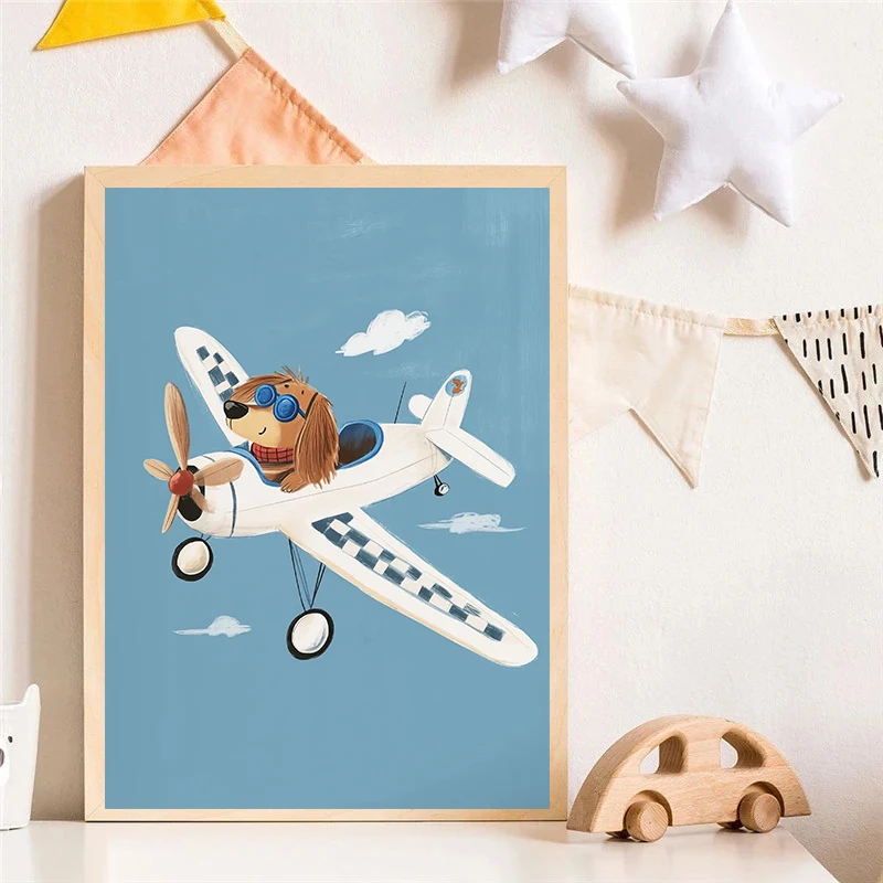 Köpek Uçak Aslan Arabada Hayva - Resin Art On Canvas incelemesi ve fiyatı