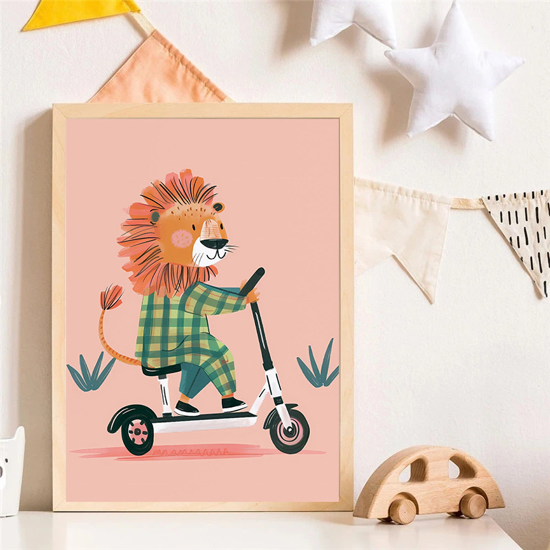 Köpek Uçak Aslan Arabada Hayva - Resin Art On Canvas incelemesi ve fiyatı