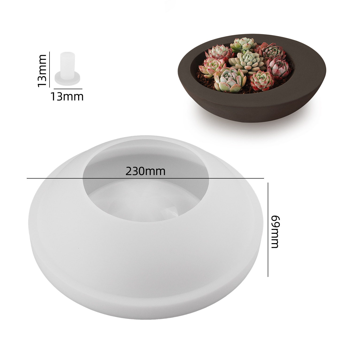 1 adet Düzensiz Yuvarlak Kase  - Tray Mold Rectangle incelemesi ve fiyatı