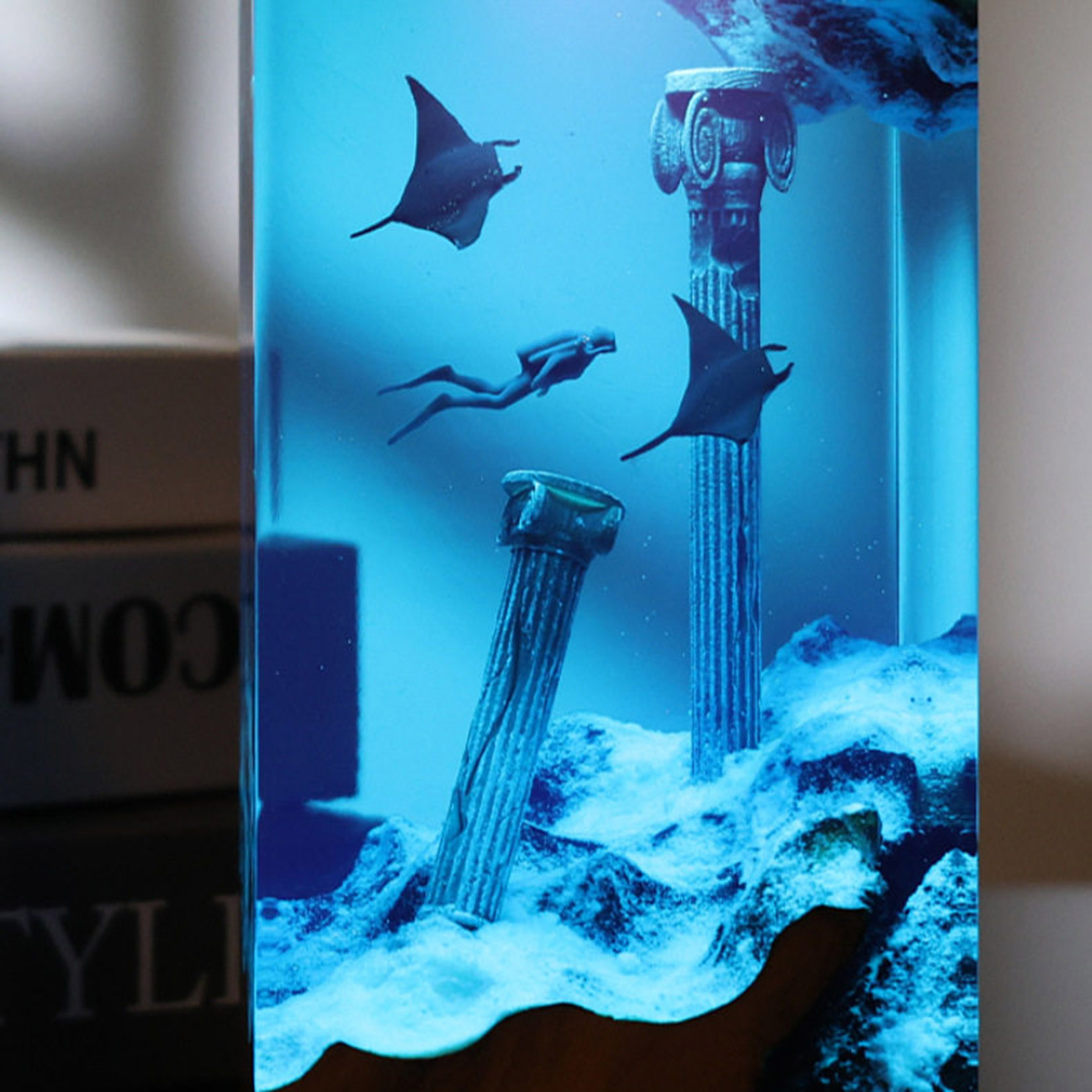 Manta Ray Gece Lambası Okyanus - Resin Art Decoration Items incelemesi ve fiyatı