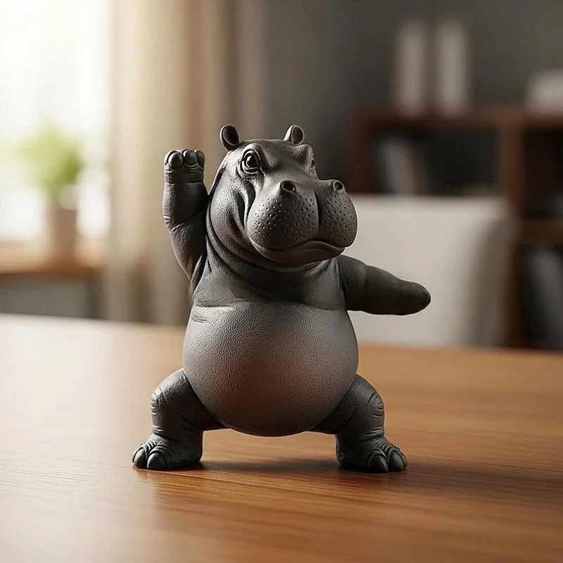 Karikatür Soyut Su Aygırı Reçi - Resin Art Decoration Items incelemesi ve fiyatı