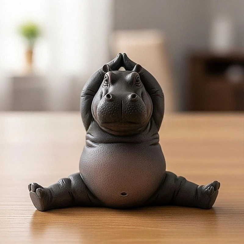 Karikatür Soyut Su Aygırı Reçi - Resin Art Decoration Items incelemesi ve fiyatı