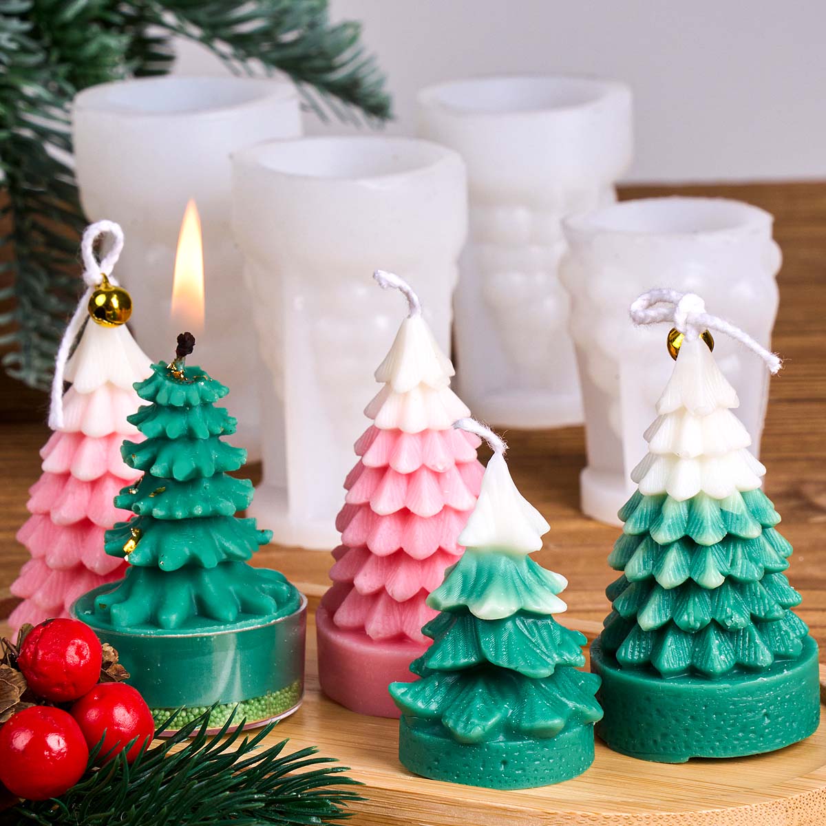 3D Noel Ağacı Silikon Mum Kalı - Xmas Resin Art incelemesi ve fiyatı
