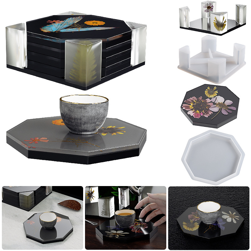 Silikon bardakaltı saklama kut - Coaster Mold Square incelemesi ve fiyatı